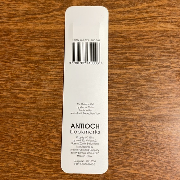 Vintage 1992 Rainbow Fish Bookmark “Joy” - Picture 3 of 3